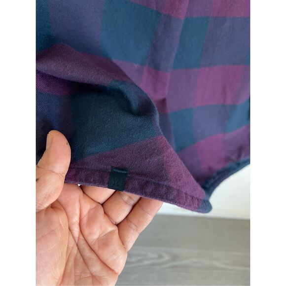 LULULEMON ATHLETICA Full Day Ahead plaid Flannel Shirt size 8 - Picture 6 of 8